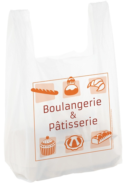 Sachet plastique réutilisable avec bretelle