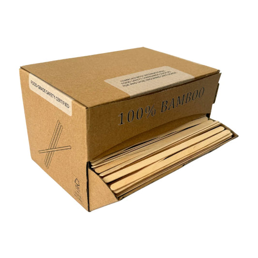 Touillette café en bois