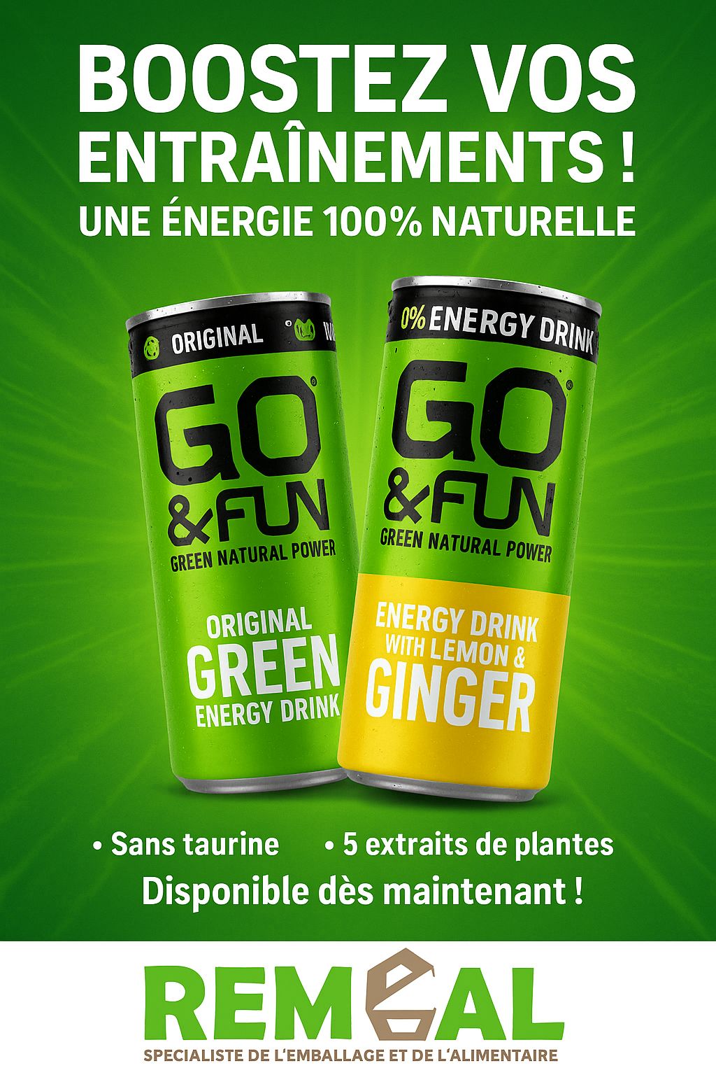 Go & Fun  - boisson énergisante 100% naturel