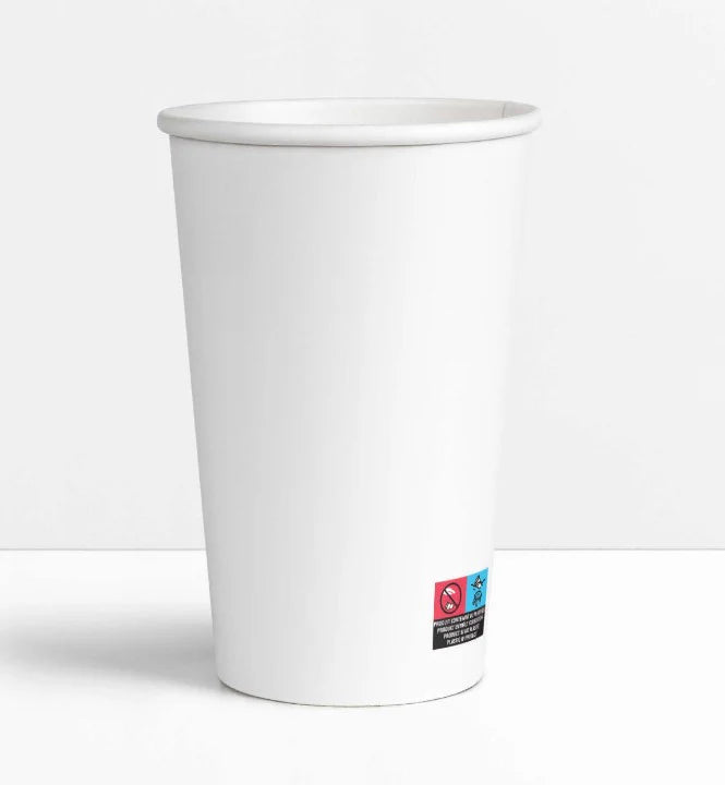 Gobelet carton blanc
