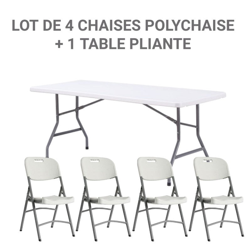 TABLE et CHAISE polypropylène