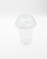 Couvercle gobelet plastique plat en PET (en dôme avec ouverture)